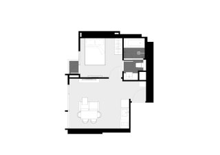 Property floor plan, 1 bedroom in Park Origin Thonglor No. 11029